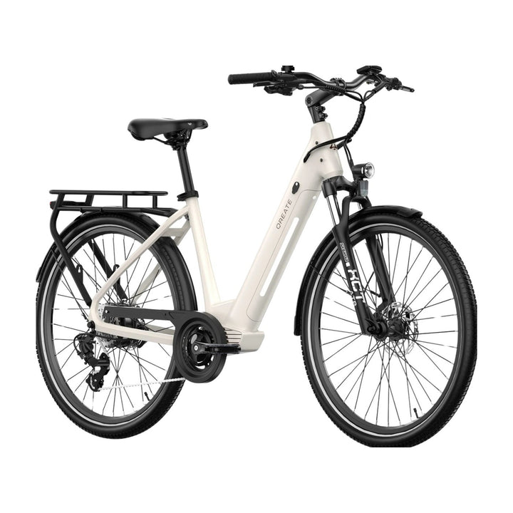 A-Spadz Qreate City Pro e-bike Crème wit foto 2