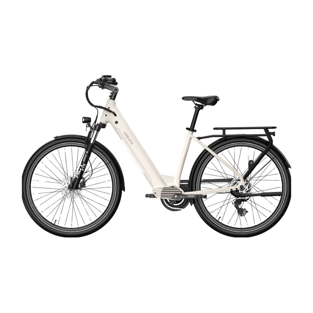 A-Spadz Qreate City Pro e-bike Crème wit foto 4