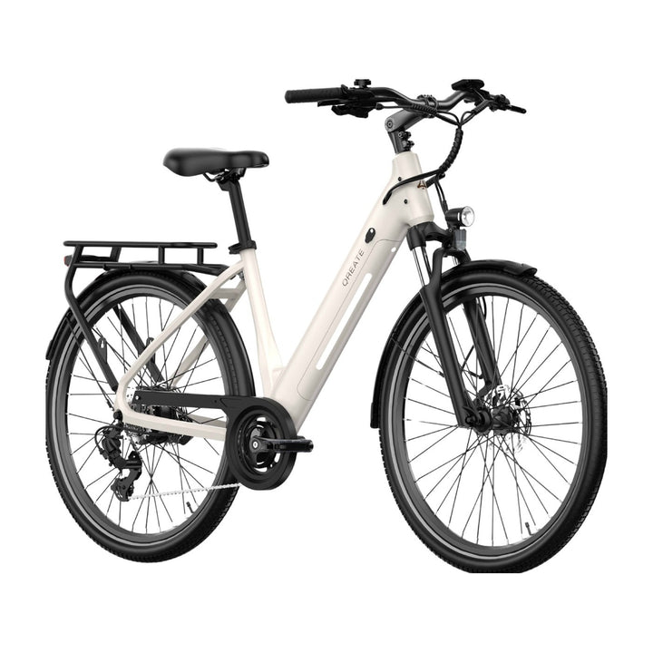 A-Spadz Qreate City Air e-bike Crème wit foto 2
