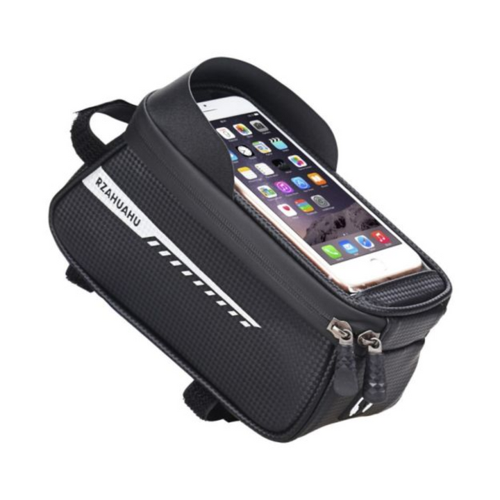 Fatbike telefoonhouder met frametas