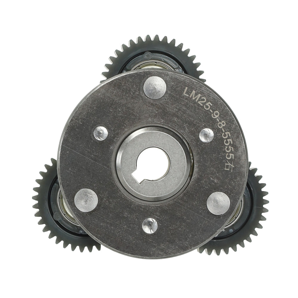Motor tandwielen op plaat - Klein rechts - 12 mm naaf