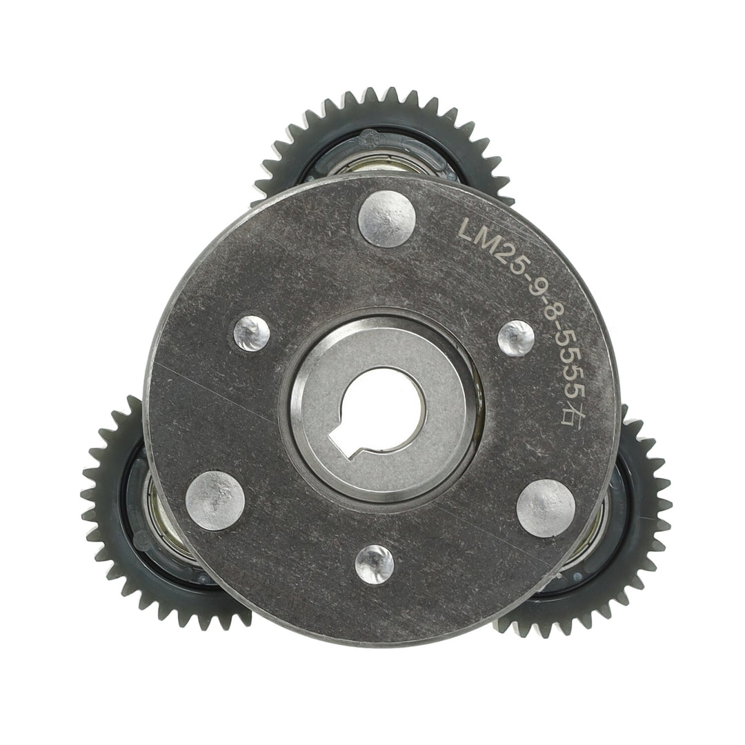 Motor tandwielen op plaat - Klein rechts - 12 mm naaf