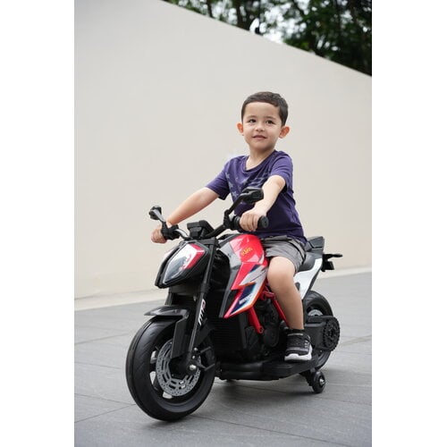 KTM 1290 Superduke kindermotor 12V rood