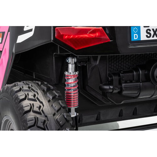 Buggy Clash 24V Hogesnelheid 2-persoons kinderauto roze foto 10