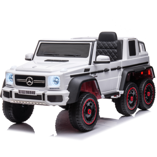 Mercedes G63 6X6 AMG 12V Elektrische Kinderauto wit
