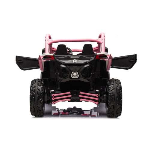 CAN-AM Maverick buggy 24V 2-persoons kinderauto roze foto 6