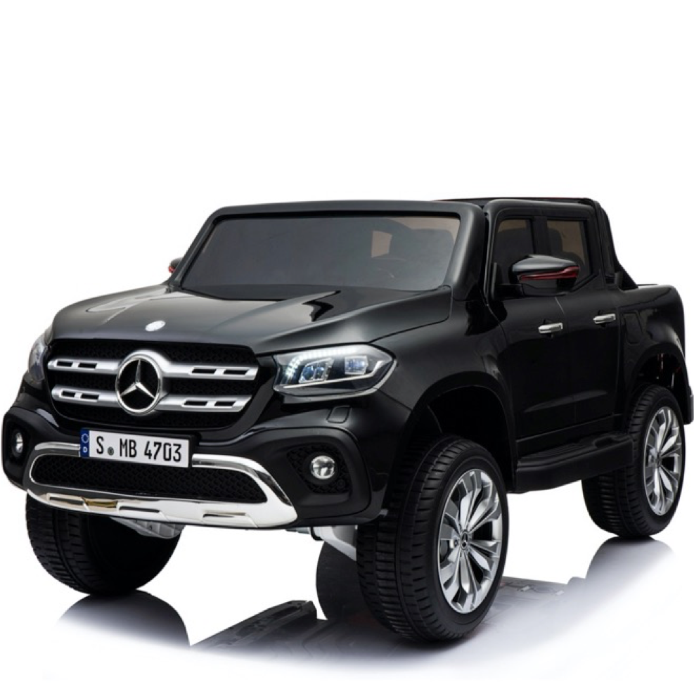 Mercedes X-Klasse 12V 2-persoons kinderauto Metallic Zwart
