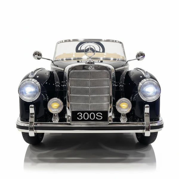 Mercedes 300S 12V kinderauto Metallic Zwart foto 2