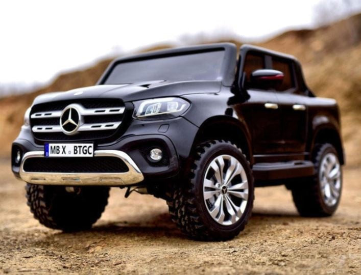 Mercedes X-Klasse 12V 2-persoons kinderauto Metallic Zwart foto 7
