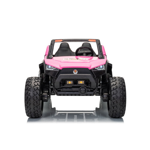 Buggy Clash 24V Hogesnelheid 2-persoons kinderauto roze foto 2