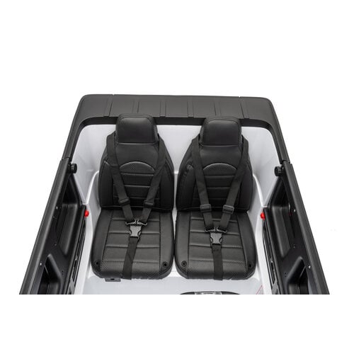 Mercedes G63 12V 2-persoons kinderauto Wit foto 6