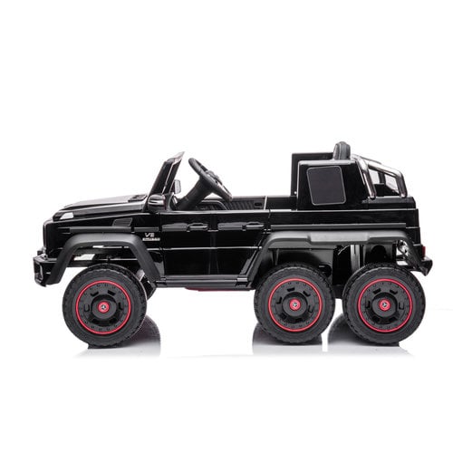 Mercedes G63 6X6 AMG 12V Elektrische Kinderauto Zwart foto 6