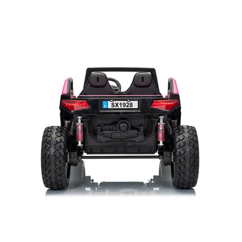 Buggy Clash 24V Hogesnelheid 2-persoons kinderauto roze foto 5