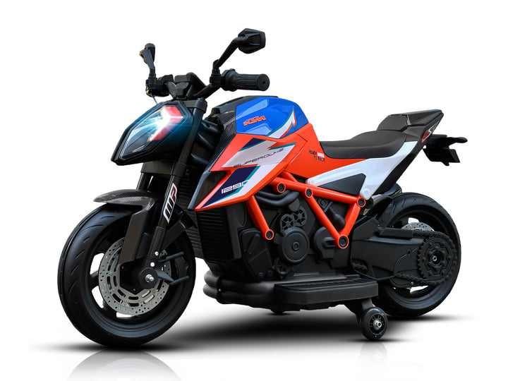 KTM 1290 Superduke kindermotor 12V Oranje