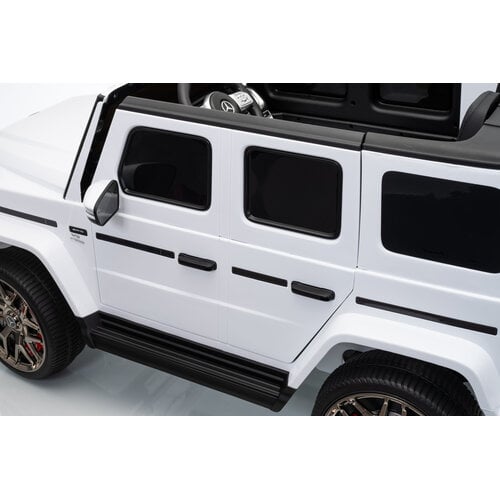Mercedes G63 12V 2-persoons kinderauto Wit foto 10