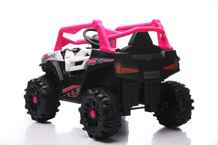 Buggy 12V kinderauto Roze foto 5