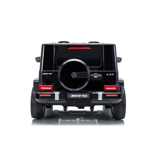 Mercedes G63 12V 2-persoons kinderauto metallic zwart foto 3