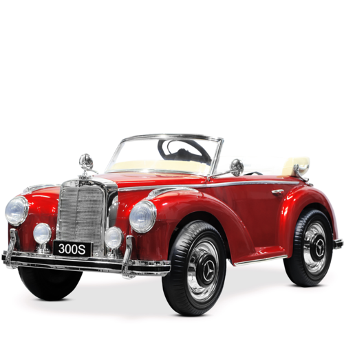 Mercedes 300S 12V kinderauto metallic rood