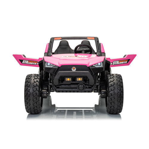 Buggy Clash 24V Hogesnelheid 2-persoons kinderauto roze foto 4