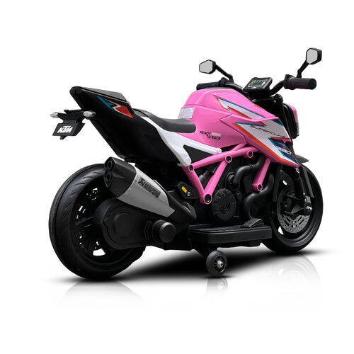 KTM 1290 Superduke kindermotor 12V roze