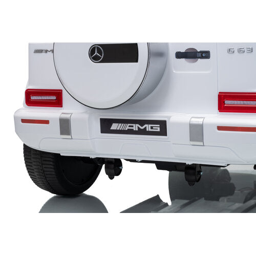 Mercedes G63 12V 2-persoons kinderauto Wit foto 8