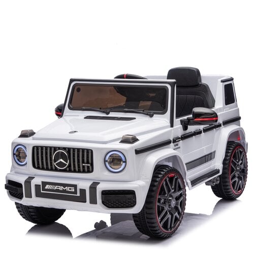 Mercedes G63 AMG Cabrio 12V Kinderauto wit