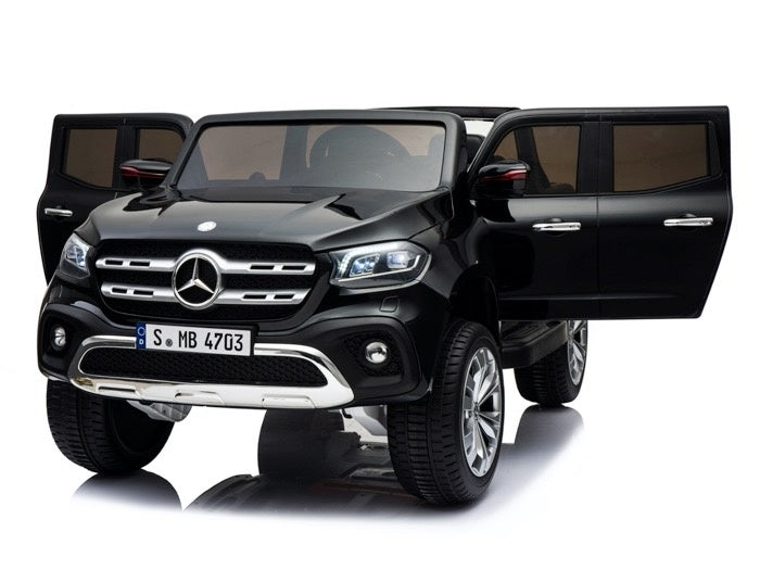 Mercedes X-Klasse 12V 2-persoons kinderauto Metallic Zwart foto 2