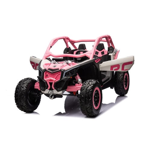 CAN-AM Maverick buggy 24V 2-persoons kinderauto roze foto 3