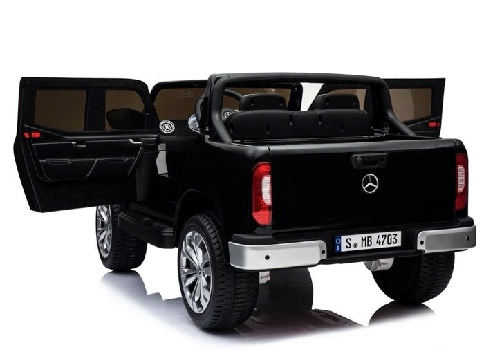 Mercedes X-Klasse 12V 2-persoons kinderauto Metallic Zwart foto 4