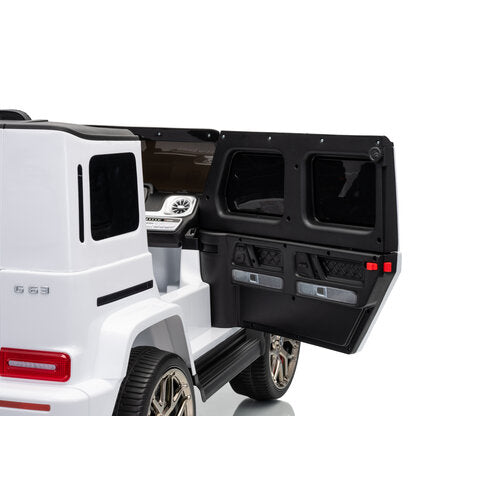 Mercedes G63 12V 2-persoons kinderauto Wit foto 5