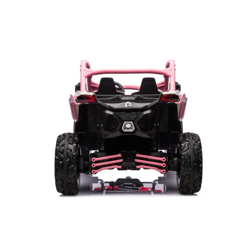 CAN-AM Maverick buggy 24V 2-persoons kinderauto roze foto 4