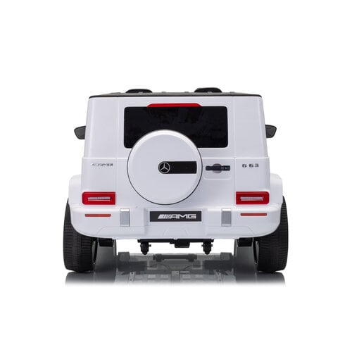 Mercedes G63 12V 2-persoons kinderauto Wit foto 4