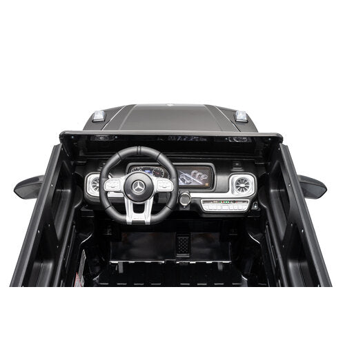 Mercedes G63 12V 2-persoons kinderauto metallic zwart foto 9