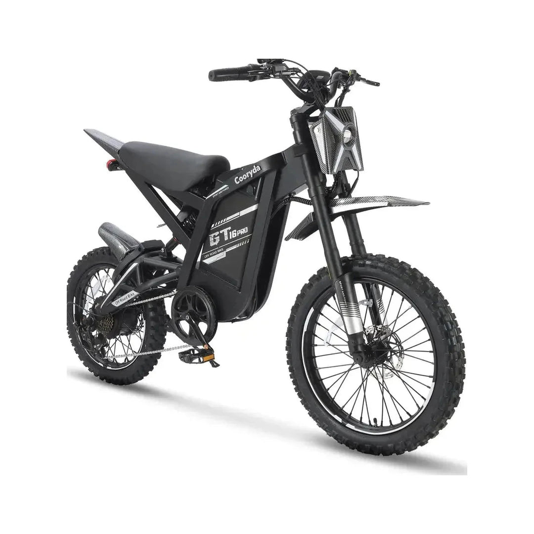 OUXI GT16 Pro fatbike in zwart, foto 2