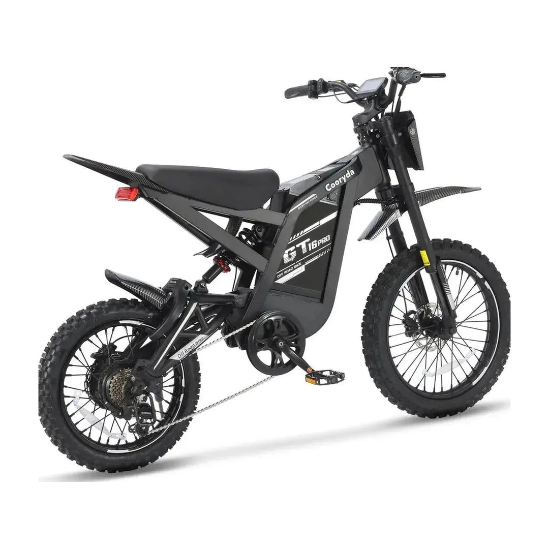 OUXI GT16 Pro fatbike in zwart, foto 3
