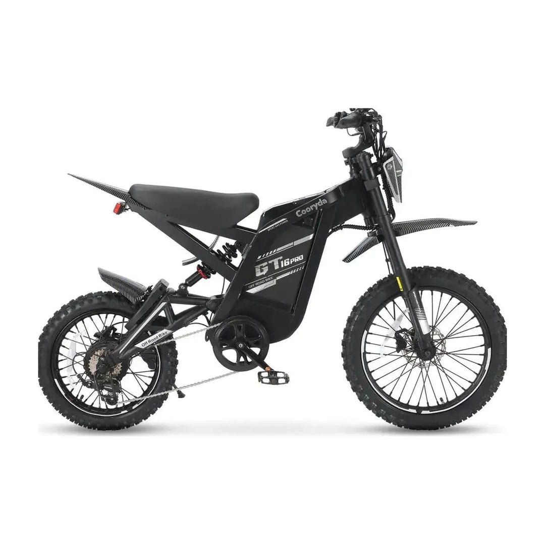 OUXI GT16 Pro fatbike in zwart