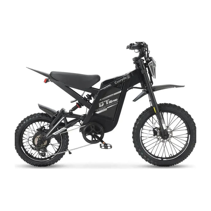 OUXI GT16 Pro fatbike in zwart